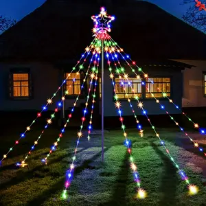 A String Of Decorative Lights, Powered By USB, With 8 Different Modes Of Waterfall Tree Lights. Suitable For Decorating Indoor Scenes, Tents And Party Garlands, As Curtains. Applicable For Festival Decorations. indoor decorative light foldable stand