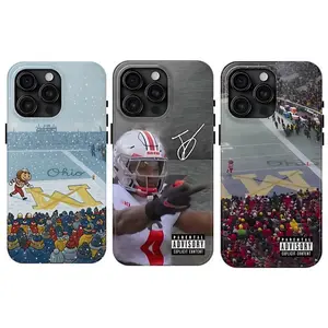 Sport Ohio State Football Jeremiah Smith Player Art Heavy Duty Tough Phone Case Shockproof Drop Protection Durable Hard Cover Manly Gift for iPhone 11 12 13 14 15 16 17 Pro Max Plus
