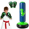 48-Inch PVC Stable No-Leak Inflatable Dino-Fun Punching Bag (QP0) - Boys' Boxing Training Equipment, Confidence-Boosting Durable Pool Toy for 3-8 Year-Olds, Unisex Active Play Gift