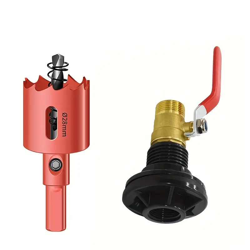 1/2" Dn15 Bulkhead Connector Kit, 3pcs Waterproof Rain Barrel Fittings, Brass Ball Valve, PVC Adapter, Multi-Purpose for Rain Collection, Aquarium, Farm, Rainwater Harvesting