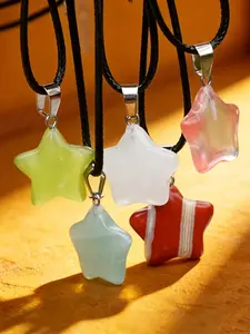 20-Piece Boho Star Pendant Set, Mini Star Charms, Lucky Birthday Gift, All-Season Jewelry, Office Wear, Chain Included