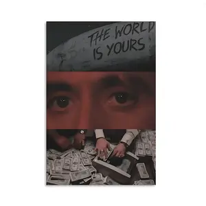 Scarface Canvas Print Poster Tony Montana Classic Gangster Movie Art Mural Decoration Unique Creative Wall Art Decoration game poster, collectible gift, movie lover poster, player poster, suitable for bedroomliving room, Perfect Gift