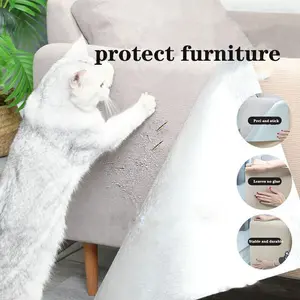 Cat Scratch Couch Furniture Protector, Adhesive Cat Scratch Pad Deterrent for Furniture, DIY Climbing Cat Scratcher Couch Protector from Cat Claws Scratching for Indoor