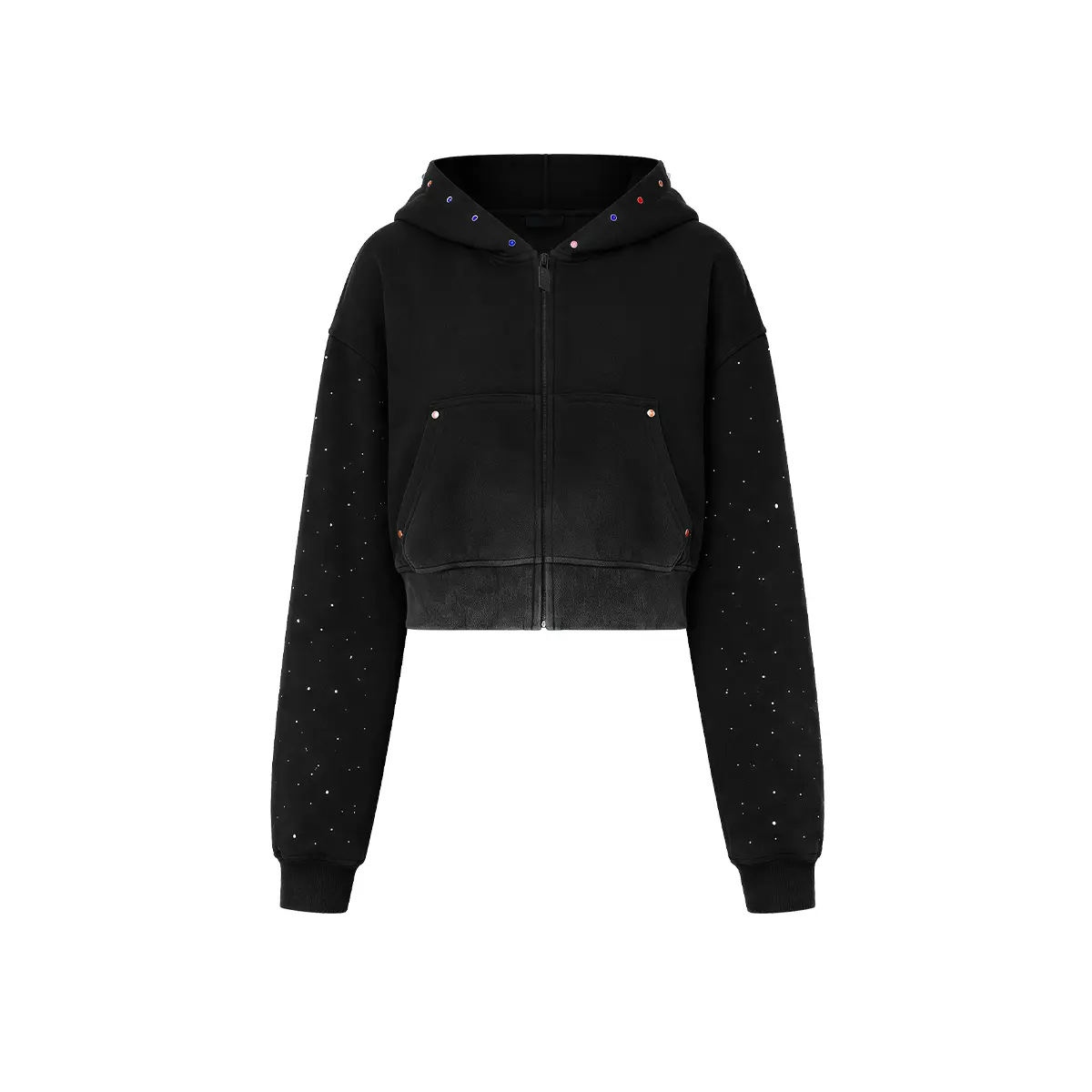 Hoodie Washed Black