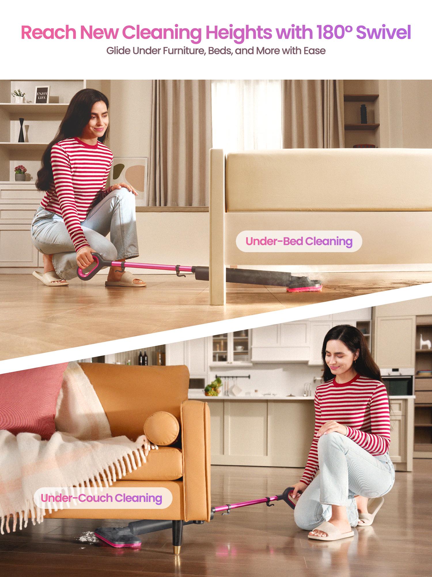 Schenley Pocket Steam Mop with Microfiber Pads & Carpet Glider for Easy Maintenance and Smooth Floor Surface Cleaning Tools Schenley Pocket Steam Mop with Microfiber Pads & Carpet Glider for Easy Maintenance and Smooth Floor Surface Cleaning Tools