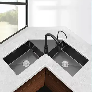 Duo Flow Elegant Corner Sink