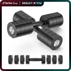 Merach Adjustable Dumbbell Set, 4 in 1 Free Weights Dumbbells Each 2.2-8.8LBS Hand Weights for Women Soft Rubber Handle for Home Gym Exercise Training, TikTokShopBlackFriday