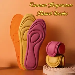 2 Pairs Heated Insoles for Women - Memory Foam, Thickened Anti-Slip, Ergonomic Warmth & Comfort