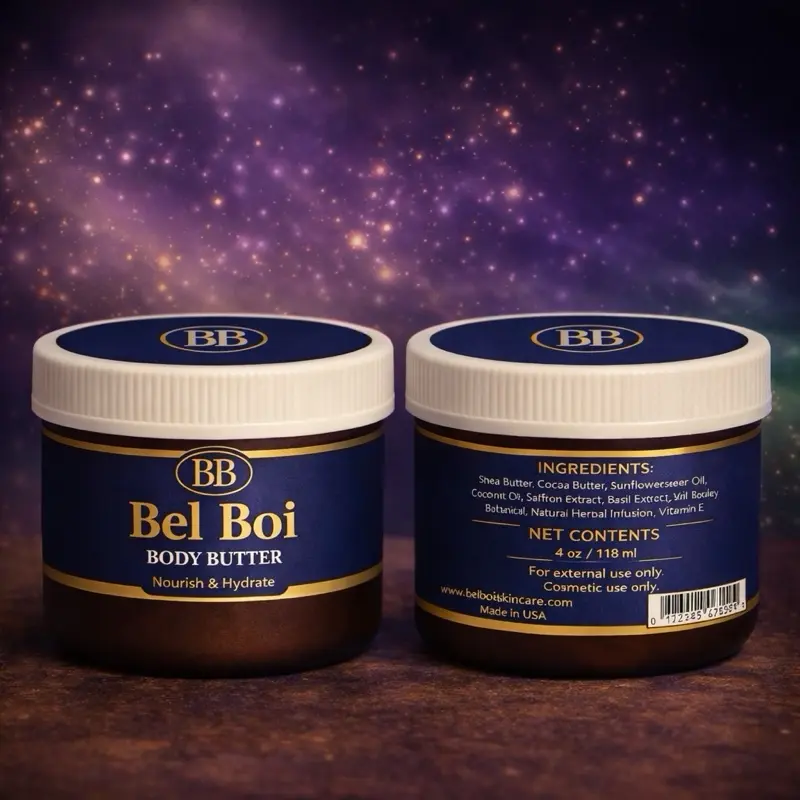 Belboi Body Butter - Nourishing & Hydrating Skincare Set for Soft & Smooth Skin with Saddlewood Oil and Shea Butter