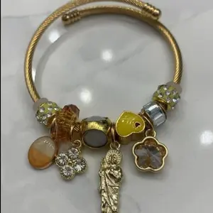 Yellow charm bracelet