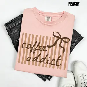 Coffee Addict Aesthetic Comfort Colors T-Shirt 'NLB'