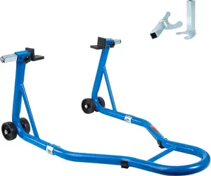 Motorcycle jack 850LB Sport Bike Rear Wheel Lift Swingarm Paddock Stands Blue, U+L