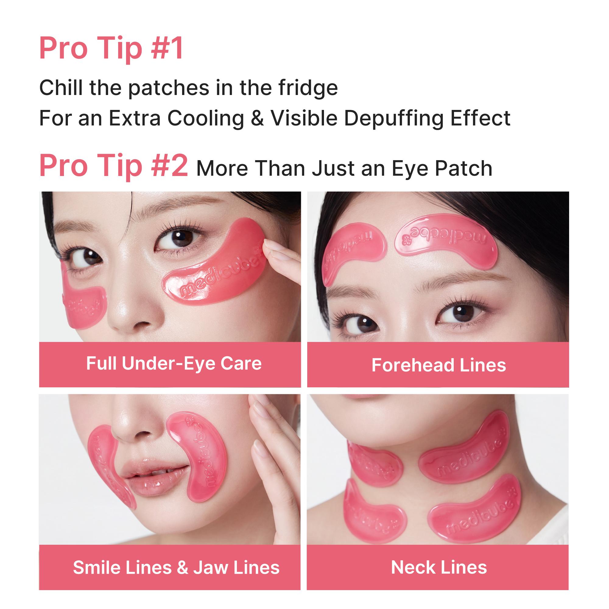 [NEW] [medicube] PDRN Pink Collagen Jelly Eye Mask | Hydrogel Eye Patches with PDRN, Collagen, NAD | Refreshing for Puffy, Tired Eyes | Firming for Look of Wrinkles, Fine Lines | Korean Skincare (6/28/50 Pairs)