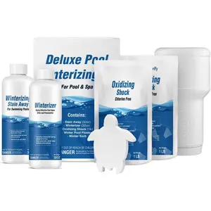 Pool Closing Kit for Above & In-Ground Pools - Winterizing  for Clean, Clear Water, Prevents Pool Algae Growth-Up to 15,000 Gallons