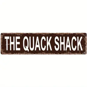 SD The Sign - Duck Waterfowl Chicken Coop Rustic Street Sign or Door Name Plate Plaque Home Pub Bar Wall Decor Retro Metal Tin Sign 16 X 4 Inch