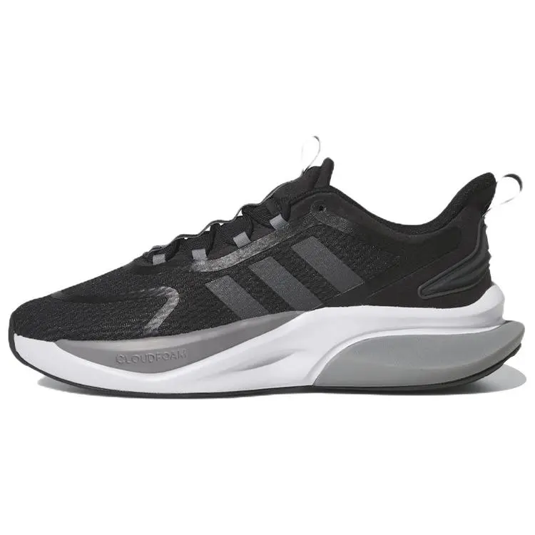 Adidas Alphabounce+ Black Carbon' Comfort Low Top Running Shoes Men's HP6144