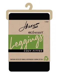 Hanes Ecosmart Women's Leggings With Cozy Lining Intimates Comfortable Fit Soft Stretch Fabric Breathable Hg0008