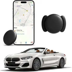 Mini trackers,Mini GPS Tracker for Vehicles,Car Tracker No Subscription Work with Find My (iOS Only), MINI Tracker with Audio for Kids, Luggage, Bag, Dogs, Key.
