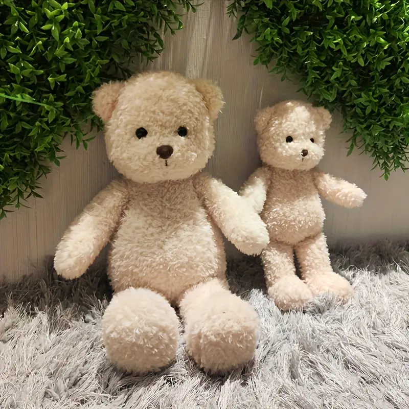 Soft Polyester Teddy Bear Stuffed Toy - Whimsical House Decoration, No Battery Needed, Ideal Gift for Girls, Multi-Use Throw Pillow