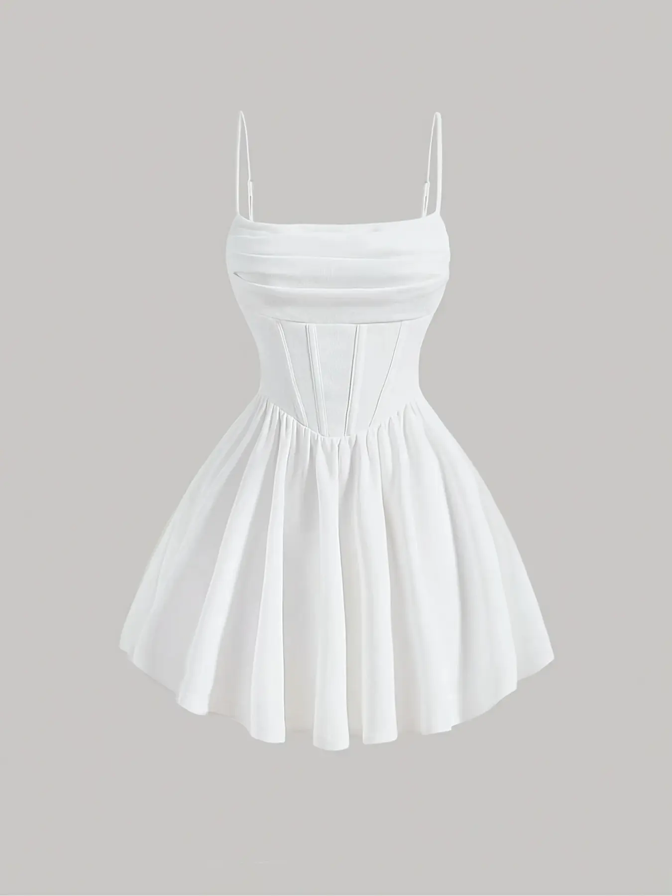 strappy knit dress Lee's Drawstring Scoop Neck Strappy Knit Mini Dress