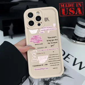 Compatible with iPhone 17 Air Pro Pro Max Case Jesus' Grace WordsFull Coverage Anti-Fingerprint Rugged Phone Cover Gift for