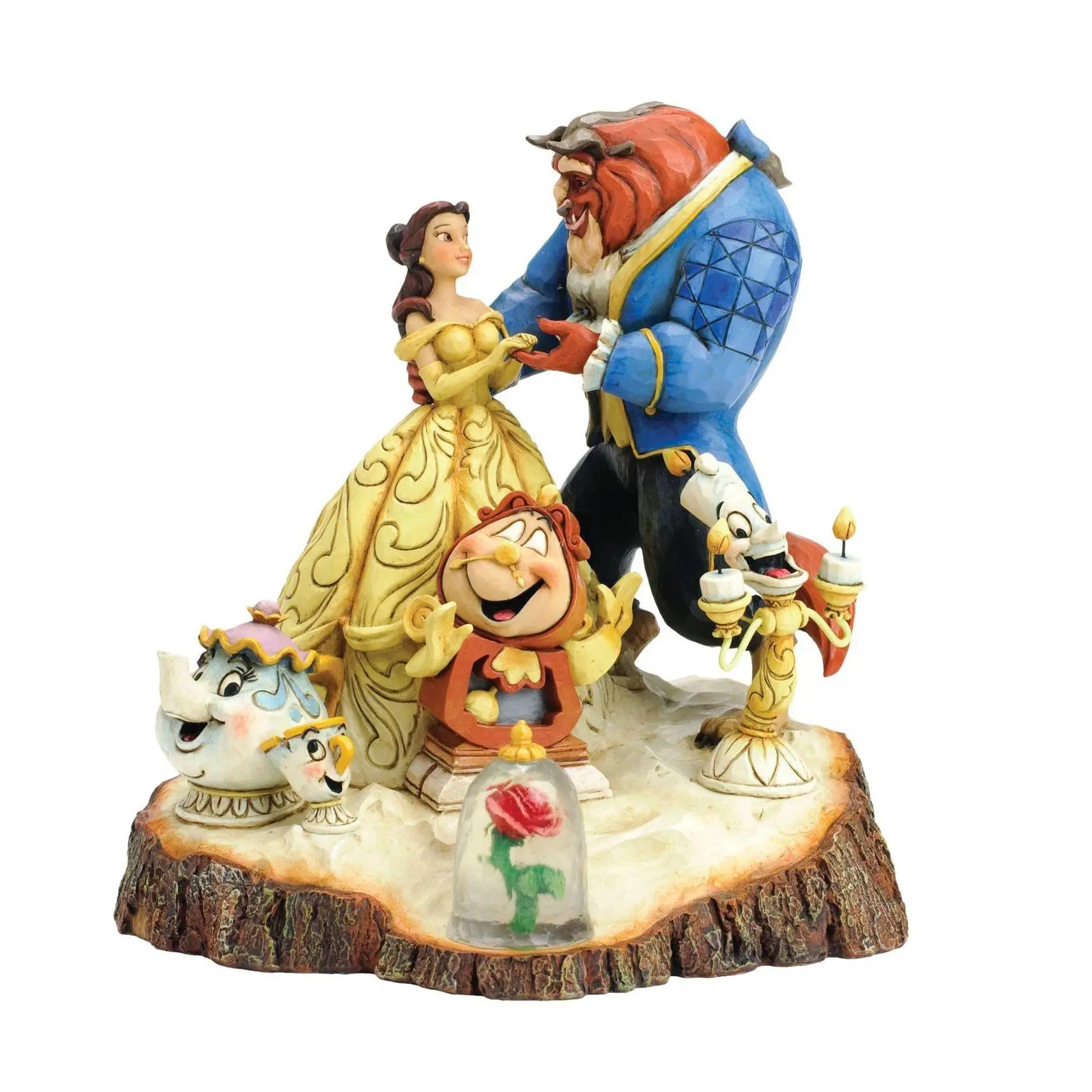 Enesco Disney Traditions Beauty-Beast Carved bHeart Enesco Disney Traditions Beauty-Beast Carved bHeart