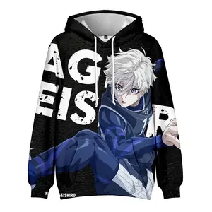 Anime Blue Lock 3D Printed Hoodies Unisex