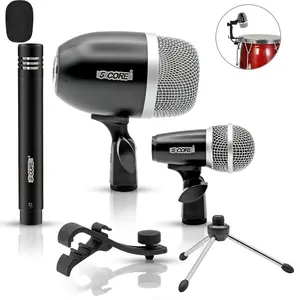 5 Core Conga Mic Snare Tom Microphone Drum Kit Condenser XLR Instrument Mics