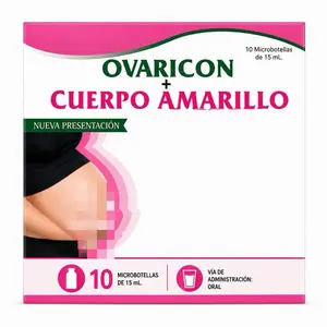Ovaricon Botanical & Vitamin Supplement Drink, 10 Micro Bottles (15 mL Each)