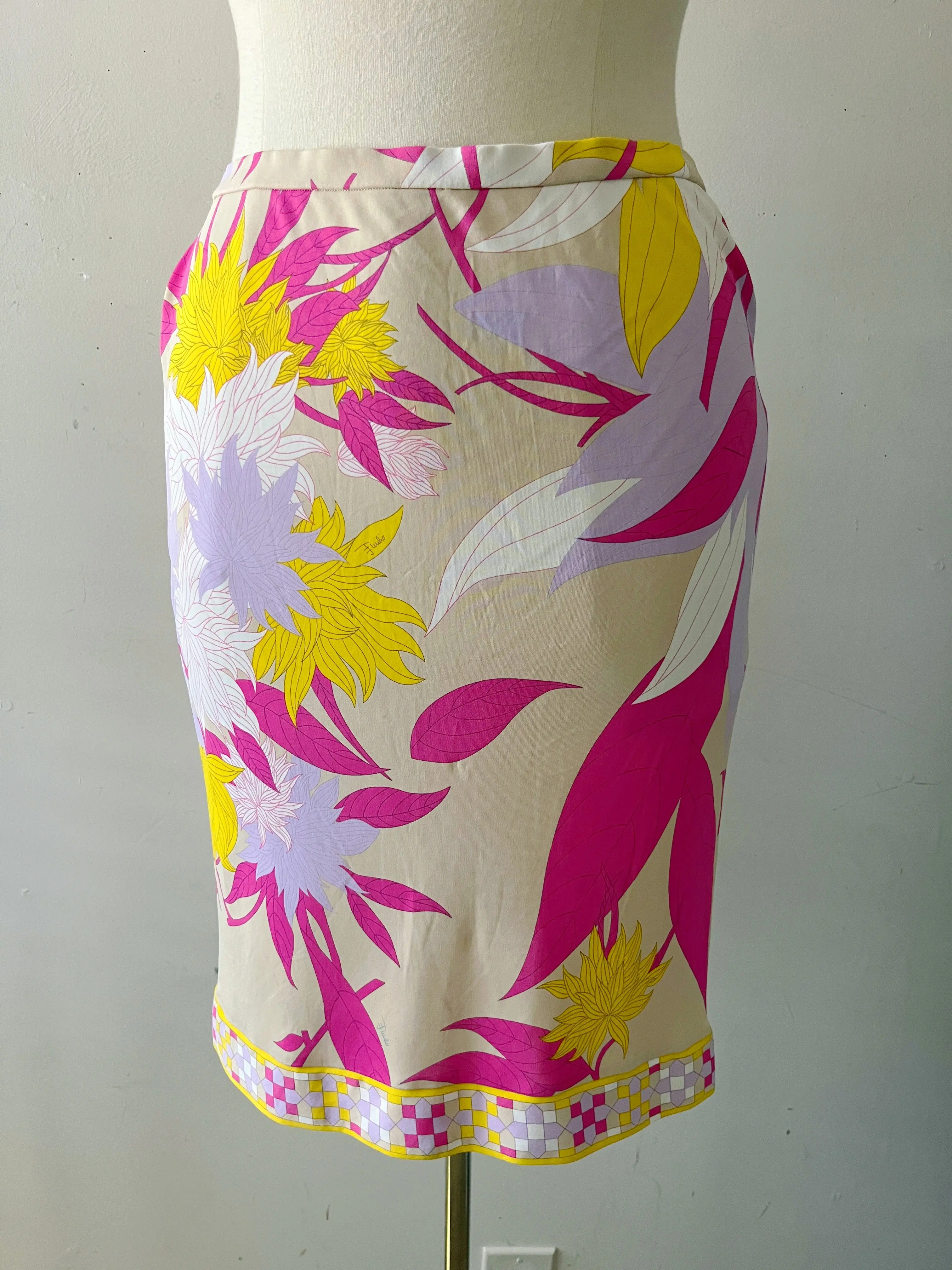 Emilio Pucci Jersey Silk Skirt