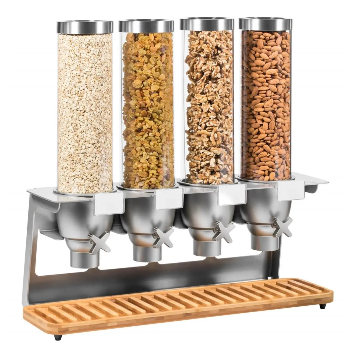 212 MAIN Rosseto EZ Serv X4 Food Dispenser - 1.3 gal, Steel Frame, Kitchen Organization Tool with Portion Wheel