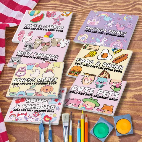 Engaging English Coloring Book - Cute and Engaging Office Art Supply, Encourages Artistic Expression for Kids and Adults, Stress Relief Activity
