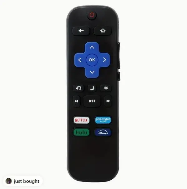 Universal TV Remote For All Roku TV, For TCL Roku/for Hisense Roku/for Sharp Roku TV, TV Remote With Netflix Disney+/Hulu/Prime Video