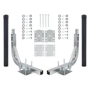 Boat trailer guide poles kit, 31-48 inch adjustable design, heavy-duty suitable for ski boats, fishing boats & sailboat trailers, rust resistance