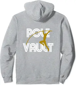 POLE VAULT - Retro Look - Fun Pole Vaulting - DESIGN ON BACK Pullover Hoodie - Laronstu Shop 42B0BFYRM2R5