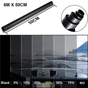 Car Window Tint Film 35% VLT- 20IN ×20FT Window Tint Film for Car Automotive Window Tint Privacy Sunlight Heat UV Block Protection Scratch Resistant Vehicle Truck Sun Shade Film Car Accessories