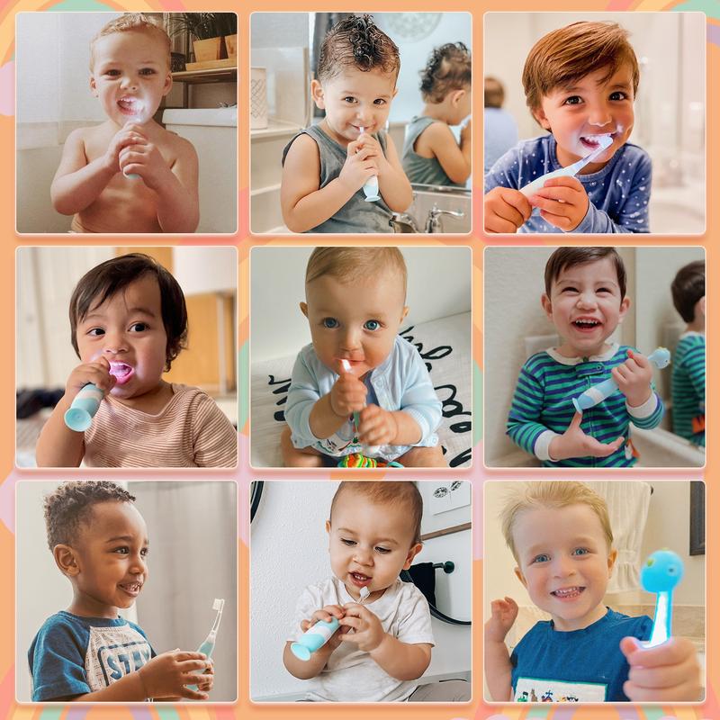 Papablic Ruby Toddler Sonic Toothbrush 1-3Y with Smart LED Timer & Reindeer Cover 2 Brush Heads Dentist Approved Dental Cleaner for Kids Papablic Ruby Toddler Sonic Toothbrush 1-3Y with Smart LED Timer & Reindeer Cover 2 Brush Heads Dentist Approved Dental Cleaner for Kids