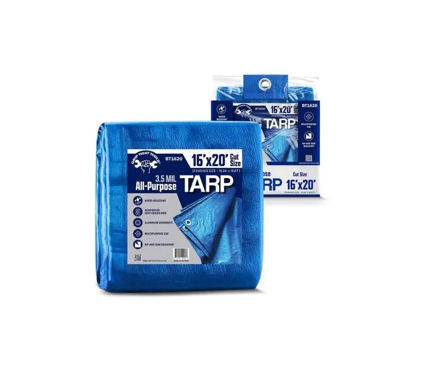 Grip Tight Tools BT1620 16 x 20 ft. Medium Weight Blue Tarp