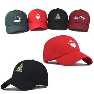 Christmas Baseball Cap Xmas Hat for Men Women, Santa Hat Cotton Embroidered Funny Merry Christmas GIifts