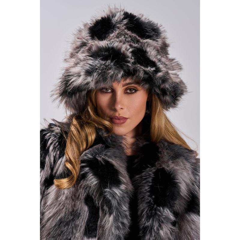 ARLO FAUX FUR BUCKET HAT