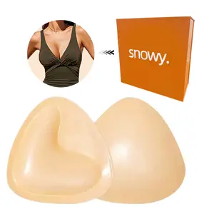 SNOWY Sticky Inserts-Double-Sided Adhesive Push-Up Bra Pads-Thickened Push-Up Breast Stickers-Sticky push up pads-adhesive bra-inserts-Wedding Dress Invisible Sticky Bra-Full Bust Lift Adhesive Breast Pads-Reusable Sweat&Water Resistant Outfit Feminine