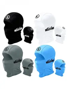 Unisex Hip Hop Balaclava Mask Set, Breathable Neck Gaiter & Headwear, Ideal for Outdoor Activities, All-Season Use, Daily Wear