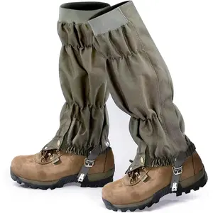 Waterproof Adjustable Snake Proof Gaiters for Men & Women, Snake Bite Protection Leg Guards with Leather Buckle for Hunting Hiking Camping Farm Work