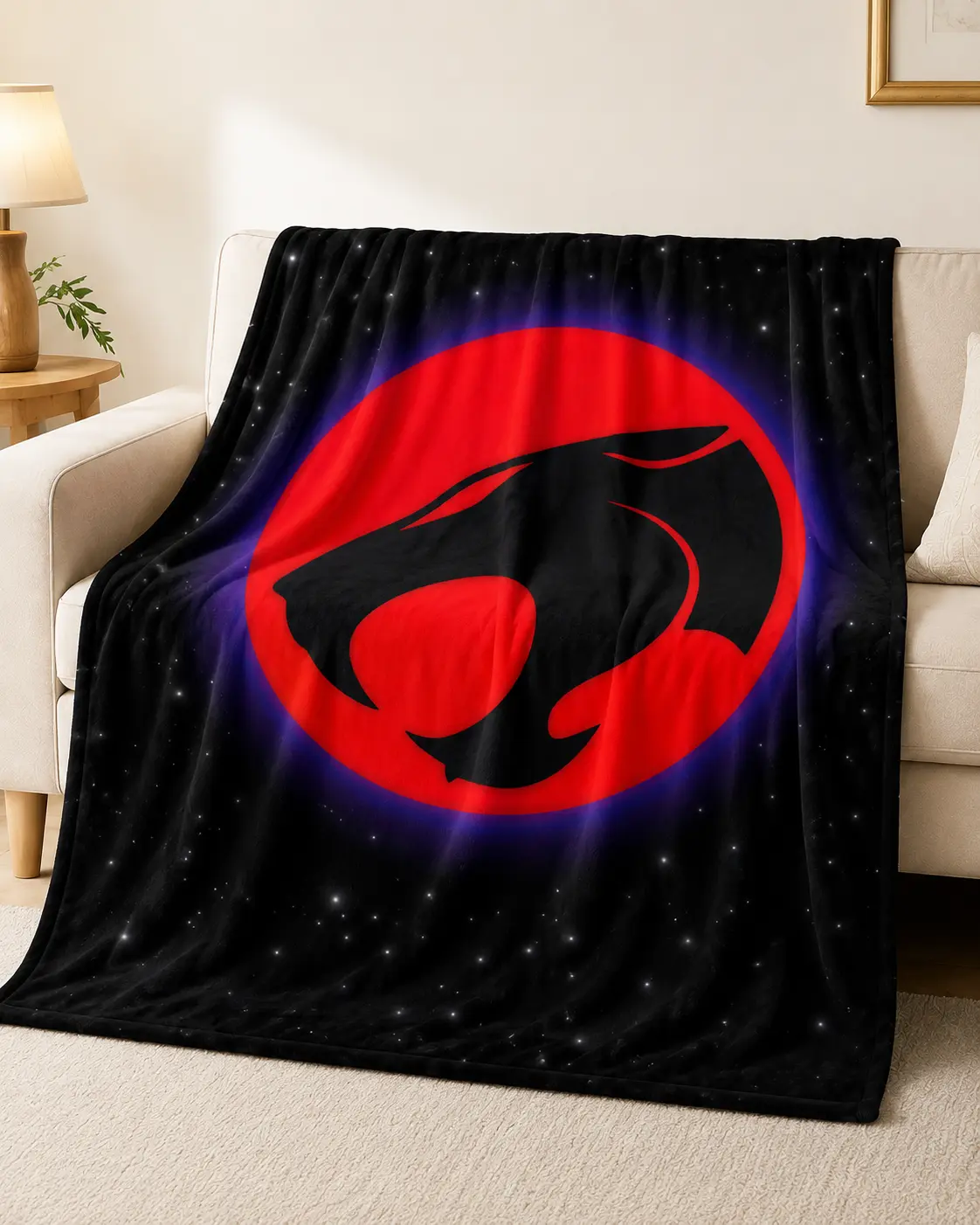 Thundercats Flannel Blanket 80s Classic Cartoon Throw Ultra Soft Cozy Warm Bedding For Bedroom Sofa Couch Living Room Bed Liner Home Decor Retro Nostalgia Gift For Kids Adults Fans Lightweight No Fade No Scratchy Feel