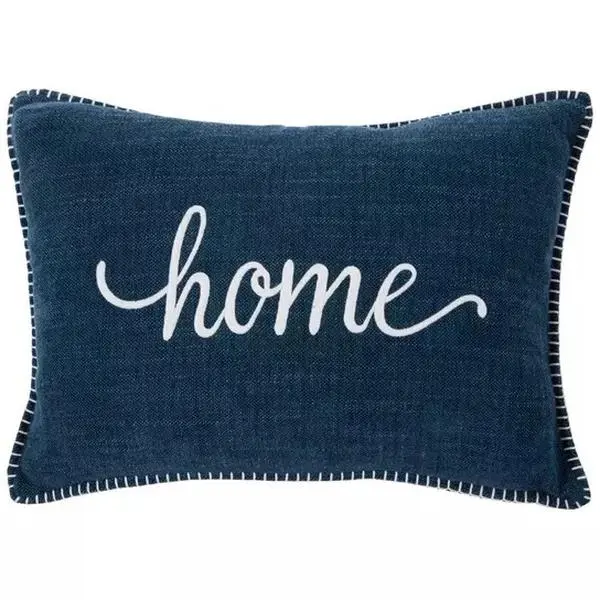 Blue & White Home Pillow