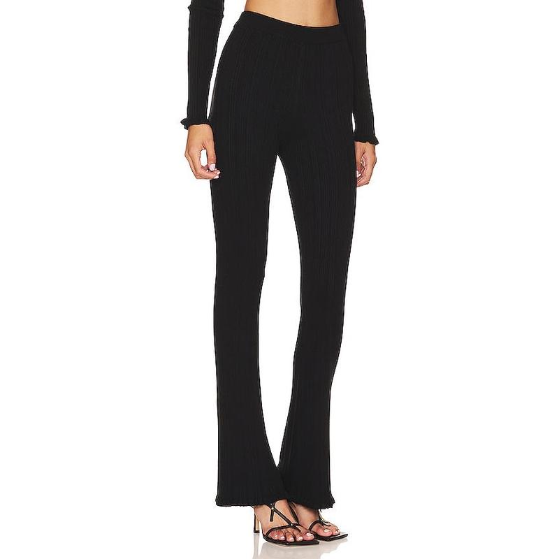 Tularosa Variegated Rib Pant in Black