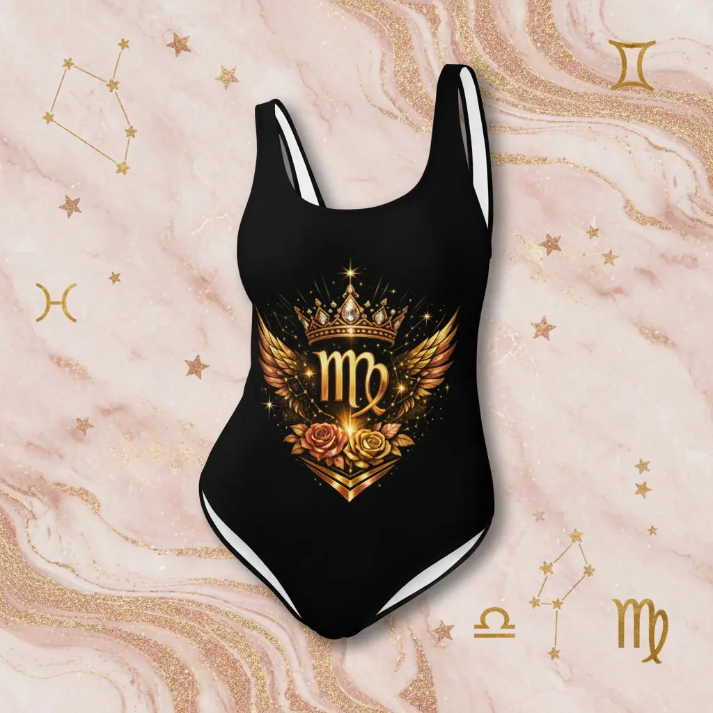 Women's Virgo Goddess 1-Piece Swimsuit, Sports & Outdoor Swimwear for Surfing