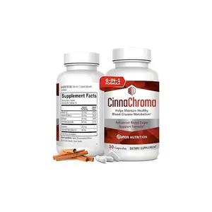 CinnaChroma Daily Sugar Blocker Capsules with Vitamin K2 Selenium & Vanadium for Healthy Blood Glucose Metabolism 30 Capsules - Healthcare