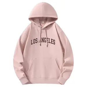 Sunland “Los Angeles” Pattern Oversized Trendy Queen Hoodies Fleece Sweatshirts Fall Fashion 2025 Pullover Sweaters Winter Clothes