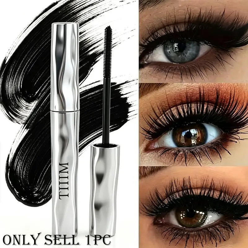Volumizing Lengthening Mascara Eyelash Mascara Lengthened Lashes Long-lasting Curling Waterproof Sweat-proof Smooth No Clump All-day Hold Daily Makeup Mascara